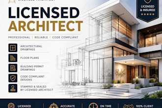 design residential and commercial architectural plans for USA permits