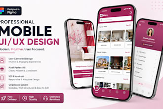 create a professional mobile app uiux design