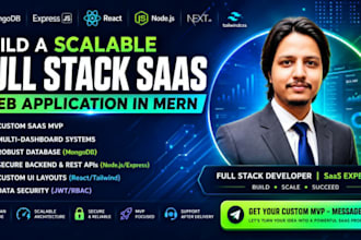 build a scalable full stack saas web application in mern
