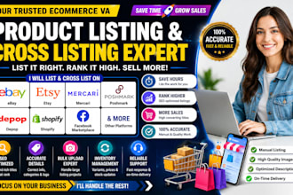 do mercari dropshipping ebay etsy product cross listing poshmark upload depop va