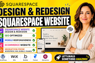 design and redesign  squarespace website redesign squarespace website business
