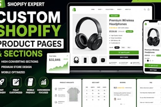 customize shopify product pages and sections for higher conversions