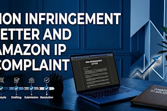 draft non infringement letter and solve amazon IP complaint