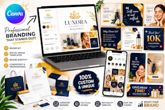 setup canva branding kit canva social media template brand kit brand identity