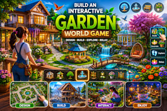 build an interactive garden world game