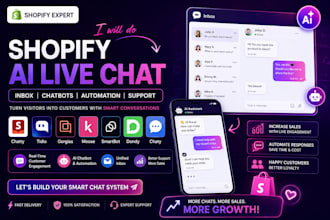 do shopify ai live chat inbox chatty gorgias tidio dondy moose smartbot chaty
