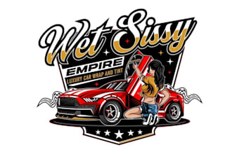 design exceptional wet sissy automotive logo