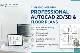 create autocad 2d architectural floor plans and blueprints
