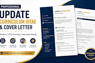 update your curriculum vitae CV and cover letter professionally