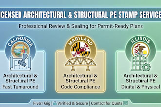 license architectural stamp structural pe stamp in california maryland illinois