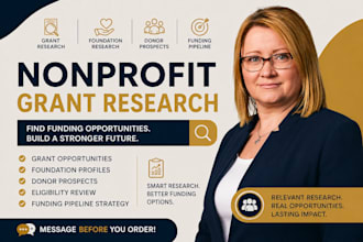 research nonprofit grants funding opportunities and donor prospects