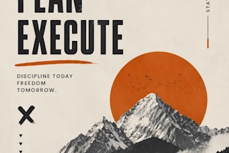 modern minimalist poster design with premium aesthetic look