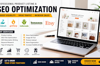 do zibbet artfire indiemade bonanza product listing SEO etsy store optimization