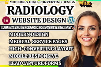 design a high converting radiology and diagnostic center website