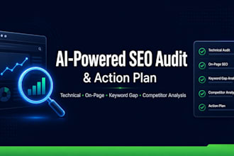 do an ai powered SEO audit with action plan for your website