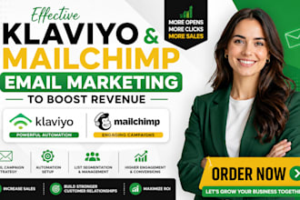 provide effective klaviyo and mailchimp email marketing to boost revenue