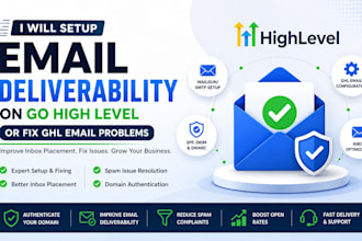 setup ghl email deliverability fix email ghl problems go high level email warmup