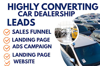 generate car dealership leads build car rental financing used auto sales website