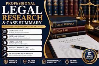do legal research and case law summary