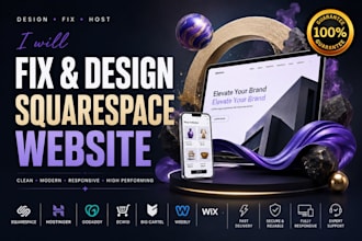 fix design squarespace hostinger godaddy ecwid big cartel weebly wix website