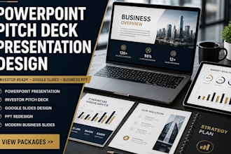 design powerpoint presentation google slides investor pitch deck for startups