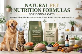create natural pet nutrition formulas for dogs and cats