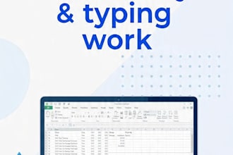 do fast and accurate data entry, excel and copy paste work, 24 hour services