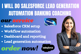 do salesforce lead generation automation banking coaching healthcare website
