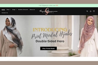 build islamic shopify store abaya store clothing website muslim clothing store