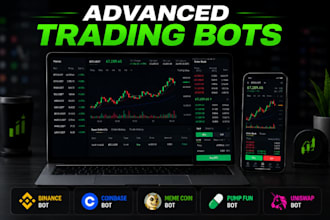 develop binance bot, coinbase bot, meme coin bot, pump fun bot, uniswap bot
