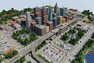 create custom minecraft city maps spawn hub lobby medieval and apocalyptic maps