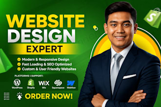 build or recreate a professional wix or squarespace website