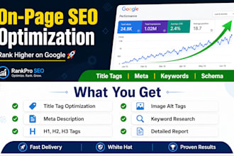 do complete on page SEO optimization for your website