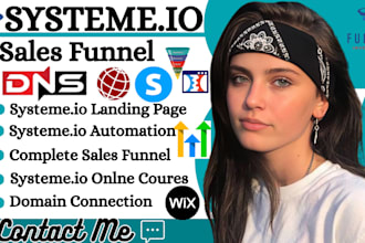 build systeme io, landing page, systeme io sales funnel, systeme io website, wix
