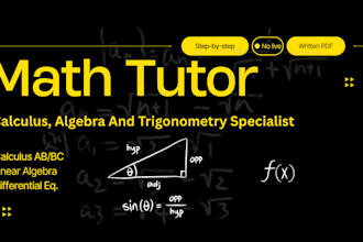 be your expert math tutor for calculus and algebra tasks