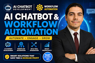create ai website chatbot ai workflow automation