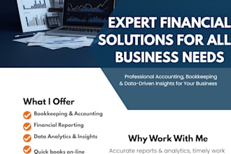 solve your issues with bookkeeping, accounting, reports, reconciliations
