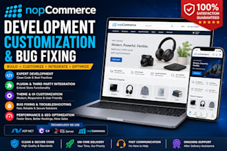 nopcommerce development customization bug fixing plugin integration ecommerce