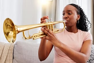 record powerful brass horn section trumpet saxophone trombone mandolin tracks