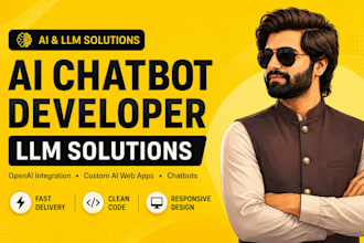 create a custom ai web app with llm chatbot integration