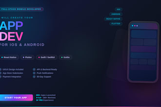do mobile app development for android ios app utility app, business application