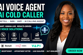 ai voice agent ai cold caller retell n8n ai calling agent vapi ai receptionist