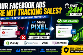setup meta pixel for shopify wordpress wix and woocommerce fast