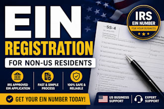 apply and obtain ein number for non US residents