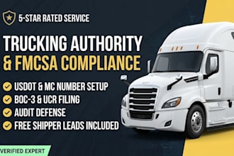 be your fmcsa compliance consultant for trucking authority