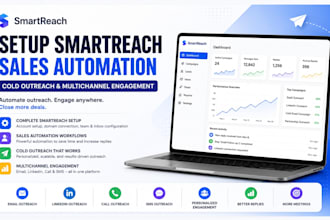 setup smartreach sales automation cold outreach multichannel engagement