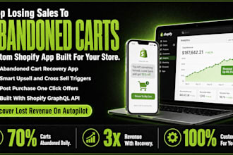 build a custom shopify app to recover lost sales and increase revenue