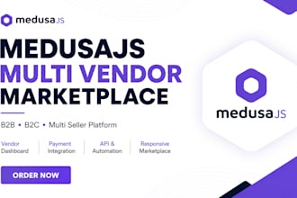 build meduajs ecommerce store multi vendor marketplace website nexjs ecommerce