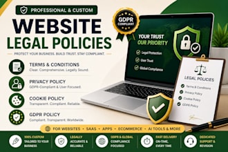 create website terms and conditions privacy policy cookies and gdpr policy