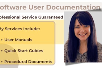 create training manual, user guide, software documentation